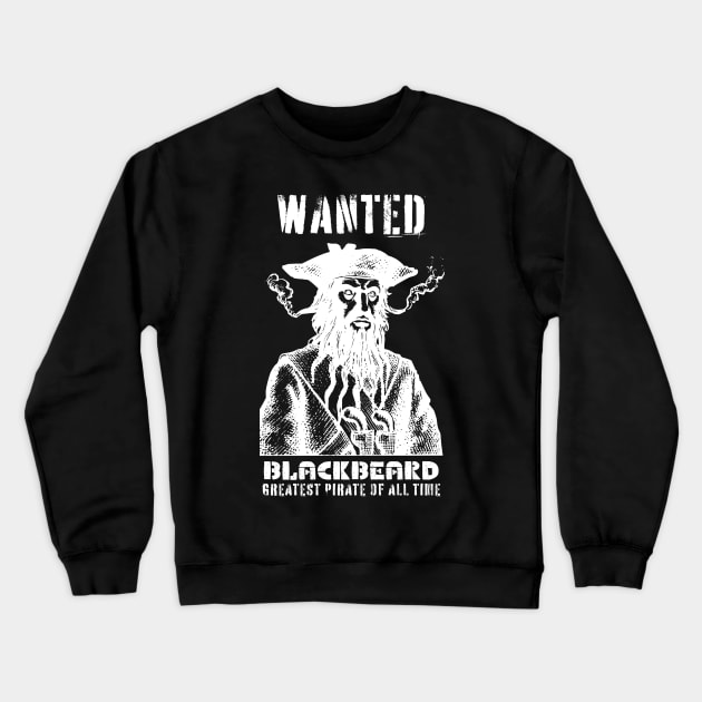 Black Beard Pirate Crewneck Sweatshirt by soulfulprintss8